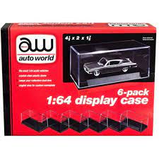 Auto world 1:64 6-pack Display Case