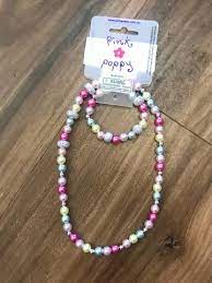 Pink Poppy End of the Rainbow Necklace and Bracelet Set