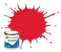 Humbrol Enamel Paint Bright Red Gloss # 19