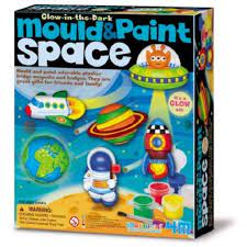 4M Space Glow Mould and Paint Glow in the Dark