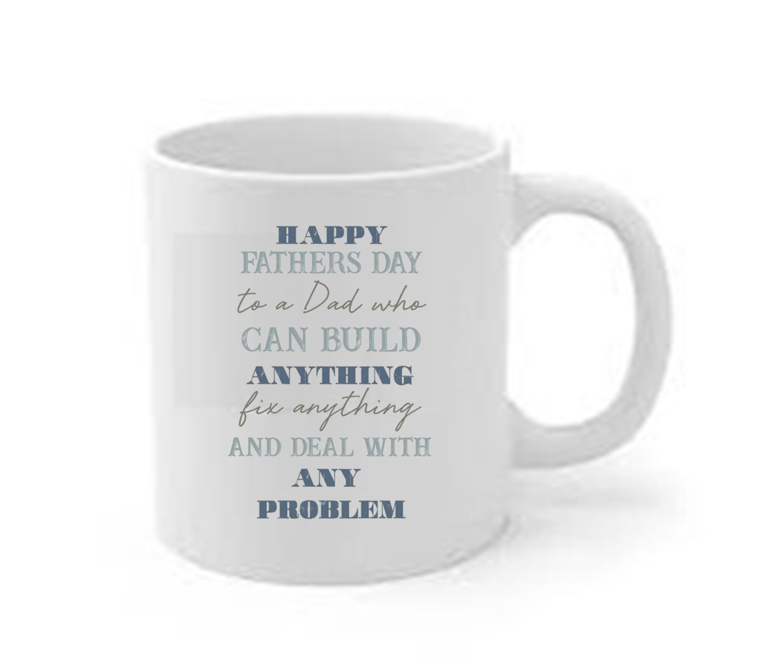 Little Africa Fathers Day Mug - Dad Who Can Build Anything