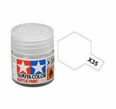 Tamiya Acrylic 10ML Semi gloss clear X-35