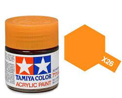 Tamiya Acrylic Paint X-26 Clear Orange