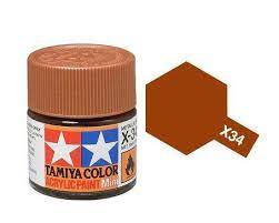 Tamiya Acrylic 10ml X-34 Metallic Brown