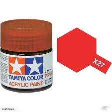 Tamiya Acrylic 10ml X-27 Clear Red