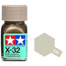 Tamiya  Enamel Paint X-32 Titanium Silver