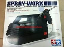 Tamiya Spray Work Air Compressor + AC Adaptor