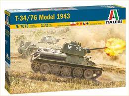 Italeri 1.72 T-34/76 Russian Tank 1943