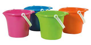 Bucket with spout 18cm