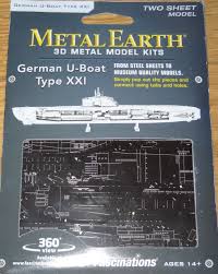 Metal Earth German U-Boat Type XXI