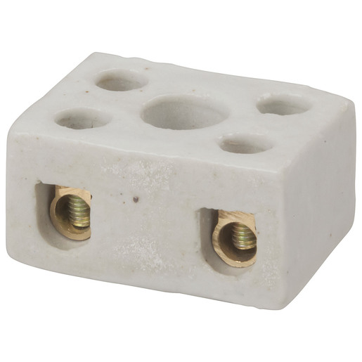 TERMINAL BLOCK PORCELAIN 2WAY 250V 10A