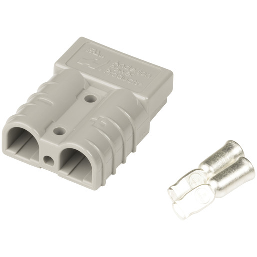 CONN 50A 2POLE GRY 8G CONTACTS SB50