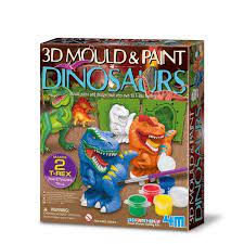 4M 3D Mould and Paint Dinosaurs