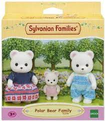 Sylvanian Family Polar Bear Family 3 figures