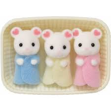 Sylvanian Family 5337 - Marshmallow Mouse Triplets