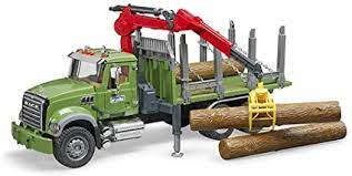 Bruder Mack Granite Timber Truck With Logs