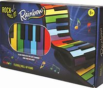 Rock and Roll Rainbow Flexible Roll up Piano