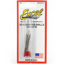 Excel 12 assorted micro drill bits