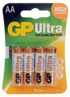 GP Ultra alkaline AA 4 PKT Batteries