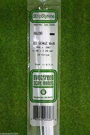 Evergreen Scale Models #8608 1.68x2.29mm bar 10 strips