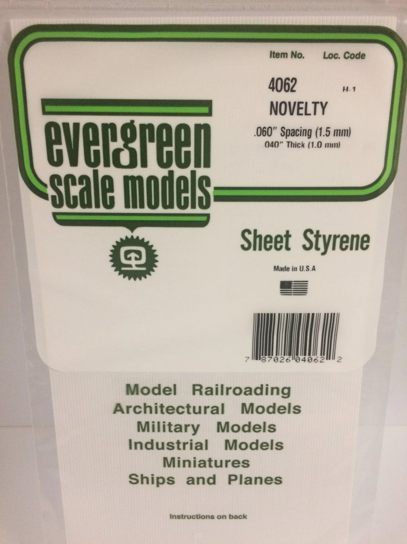 Evergreen Scale Models  #4062 Novelty