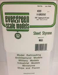 Evergreen Scale Models #4030 V-Groove