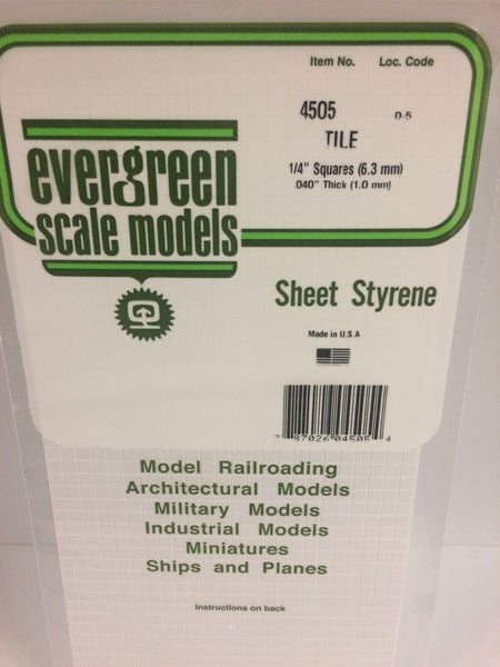 Evergreen Sclae Models #4505 Tile