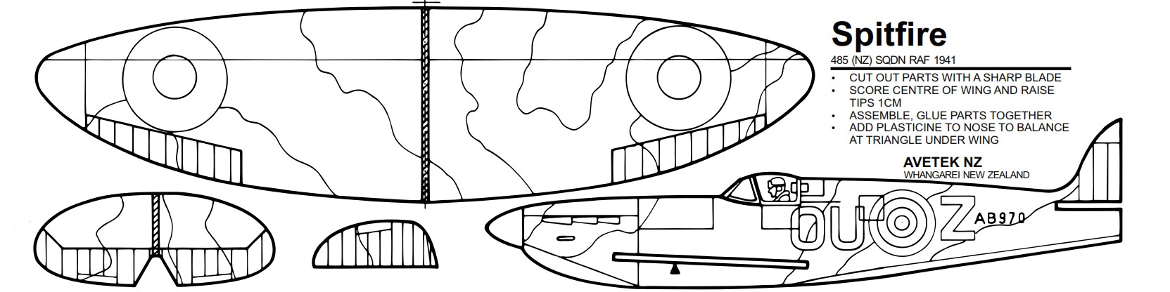 Spitfire Panel Glider