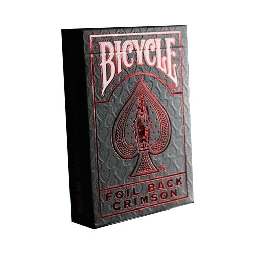 Bicycle Foil Back Crimson