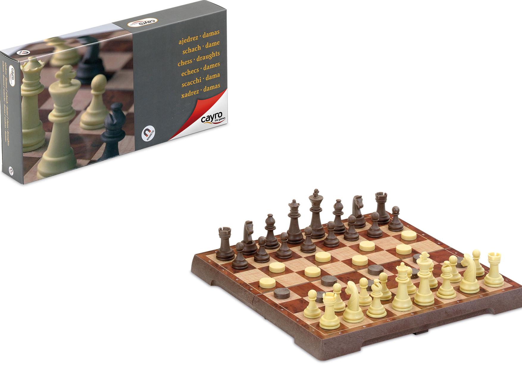 Chess and Draughts Magnetic by Cayro