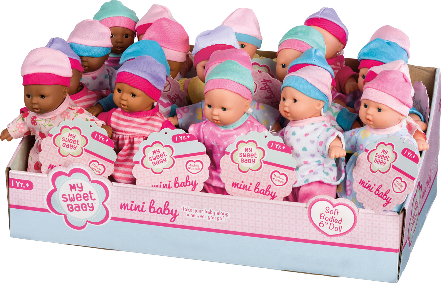 Mini Babies assorted skin tones