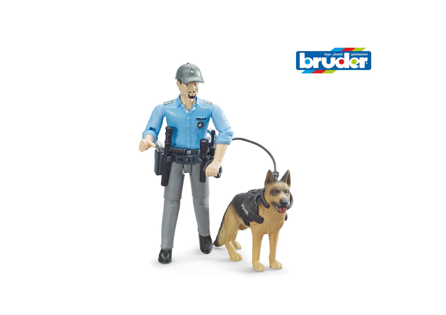 Bruder Policeman with Dog