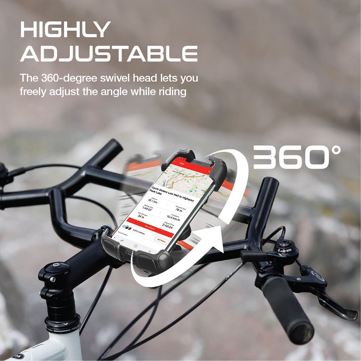 PROMATE QUICK MOUNT SMARTPHONE BIKE MOUNT