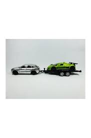 SIKU 1:55 Porsche with Trailer & Carrera GT