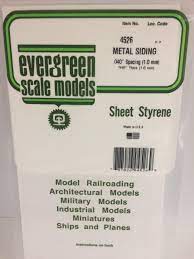 Evergreen Scale Models Metal Siding #4526