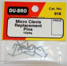 Du Bro Micro Clevis Replacement pins #918