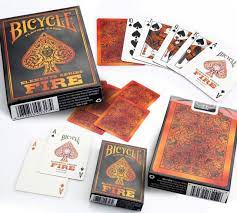Bicycle Fire Playing Cards.