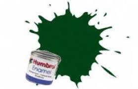 Humbrol Enamel Paint Dark Green Satin #163