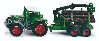 SIKU 1645 Fendt Favorit 926 with Forestry Trailer