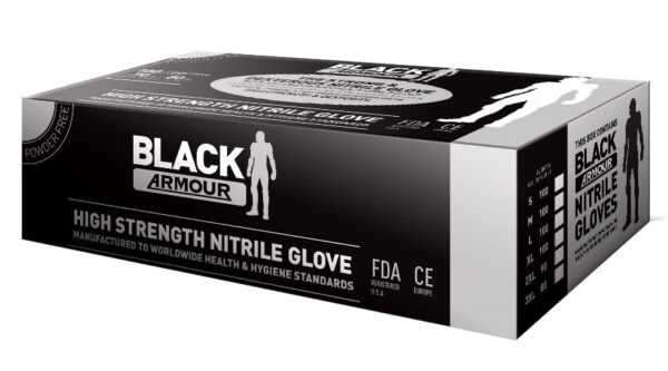Black Nitrile Disposable Glove Size Large