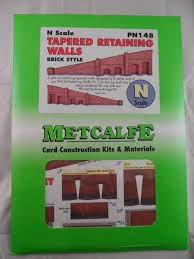 Metcalfe N scale Tapered Retaining Wall Brick Style