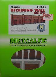 Metcalfe N scale Retaining Wall Brick Style PN145