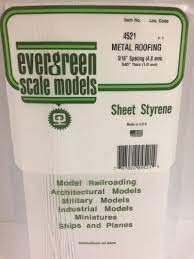 Evergreen polystyrere sheet metal roofing NO 4521