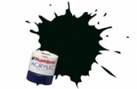 Humbrol Enamel Paint Black Green Matt #91