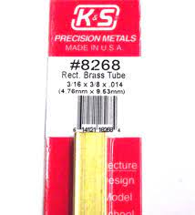K&S Precision Metals Rectangle Brass Tube  #8268