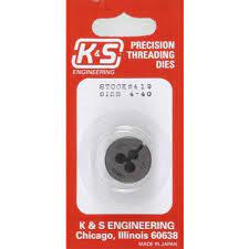 K&S Precision Threading Die 4-40 #60638