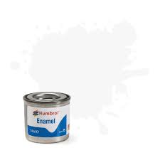 Humbrol Enamel Paint White Satin #130