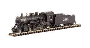 Bachmann N Scale Baldwin 2-8-0 Consolidation Sante Fe Steam Locomotive