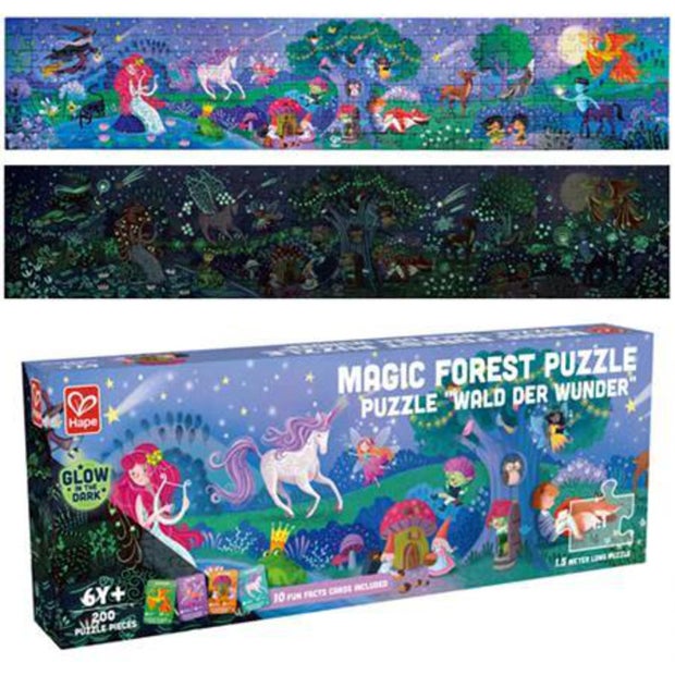 Hape glow in the dark magic forest puzzle