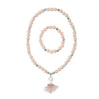 Pink Poppy Little Ballet Dancer Necklace and Bracelet Set